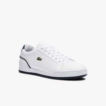 Lacoste Challenge Leather Sneakers Pánské - Tenisky Bílé / Tmavě Blankyt | CZ-HP8iYY